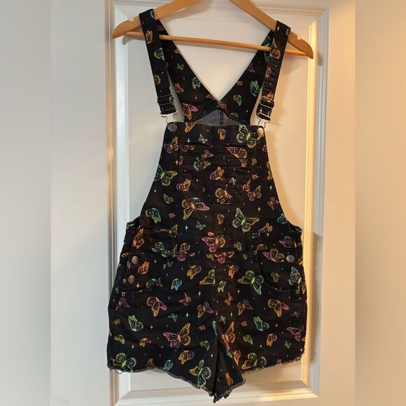 Hot Topic Denim - ⭐️ 5 For $25 HT Denim Shortall Butterfly Overalls (S)